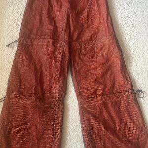 Fashion Nova Red Wide Leg Pants